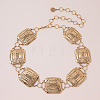 Bohemian Style Alloy Square Link Chain Waist Body Chains for Women FS-WGC3B23-01-1