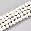 Electroplate Non-magnetic Synthetic Hematite Beads Strands G-T114-25-2