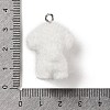 Flocking Resin Cute Puppy Pendants MACR-P043-L01-3