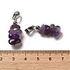 Natural Amethyst Chip Pendants G-H307-07P-03-3