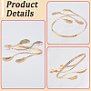 1Pc Alloy Arm Cuff Bangles AJEW-CY0001-33-5