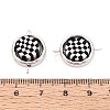 Polymer Clay Beads with CCB Plastic Frame Connector Charms CLAY-T022-35M-02-3
