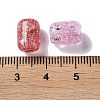 Transparent Crackle Glass Beads GLAA-B015-15-3