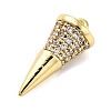 Brass Micro Pave Cubic Zirconia Pendants KK-L229-035G-2