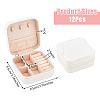 Square PVC with lint Jewelry Storage Zipper Box CON-WH0099-03B-2