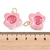Printed Opaque Acrylic Pendants SACR-P036-01E-G-4