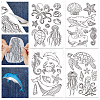 4 Sheets 11.6x8.2 Inch Stick and Stitch Embroidery Patterns DIY-WH0455-036-1
