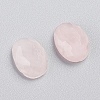 Natural Rose Quartz Cabochons G-L514-029E-2