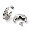 Non-Tarnish 304 Stainless Steel Stud Earrings Findings STAS-G317-06P-2