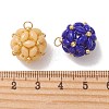 Glass Seed Beaded Pendants PALLOY-MZ01352-3