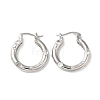Cubic Zirconia Hoop Earrings EJEW-Z019-23D-P-1