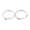 316 Surgical Stainless Steel Hoop Earring Findings X-STAS-J025-01B-P-1