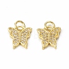 Brass Micro Pave Cubic Zirconia Charms KK-E068-VB026-3