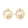 Brass Micro Pave Cubic Zirconia Pendants KK-N263-78C-G-1