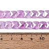 Electroplate Transparent Crackle Glass Beads Strands EGLA-Q135-02A-B05-4