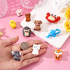 10Pcs 10 Styles Silicone Beads SIL-TA0003-40-6