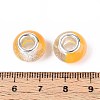 Transparent Resin Rondelle European Beads RESI-N044-02J-3