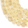 Heated Natural Lemon Quartz Beads Strands G-F832-A03-01-4