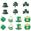 35Pcs 7 Styles Saint Patrick's Day Alloy Enamel Pendants ENAM-CJ0005-45-3