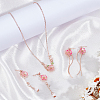 ANATTASOUL Sakura Jewelry Set SJEW-AN0001-58-7