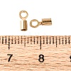 Ion Plating(IP) 304 Stainless Steel Fold Over Crimp Cord Ends STAS-P434-05C-G-3