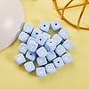 26Pcs 26 Style Silicone Alphabet Beads for Bracelet or Necklace Making SIL-SZ0001-01D-4