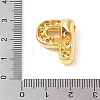 Brass Micro Pave Clear Cubic Zirconia Pendant KK-Z046-01G-P-3