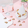 30Pcs 3 Colors Printed Alloy Pendants ENAM-BM0001-25-4
