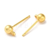 Rack Plating Brass Stud Earring Settings KK-F090-16G-02-2