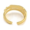 Brass Open Cuff Rings RJEW-P127-04G-3