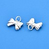 925 Sterling Silver Bowknot Charms STER-T007-101S-2