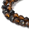 Electroplate Transparent Glass Beads Strands EGLA-I018-HP01-3