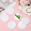 12Pcs Porcelain Heat Transfer Sublimation Blank Pendant Decorations AJEW-SP0002-19C-3
