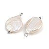 Natural Freshwater Pearl Keshi Pearl Pendants STAS-D378-08C-S-2
