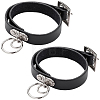 2Pcs Punk Rock Style Cowhide Leather Choker Necklaces NJEW-CL0001-40-1
