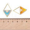 MIYUKI Glass Seed Beaded Pendants PALLOY-MZ01271-4