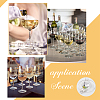 24Pcs 12 Style Tibetan Style Alloy Pendant & Brass Ring Wine Glass Charms AJEW-AB00056-6