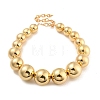 CCB Chunky Bead Ball Chain Necklaces NJEW-K261-04G-2