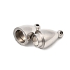 304 Stainless Steel Magnetic Clasps STAS-F350-03B-P-2