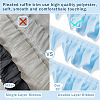 4 Yards Polyester Wrinkle Lace Ribbon OCOR-TA0004-18C-4