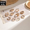 10Pcs Alloy Finger Rings Sets WG7802C-09-3