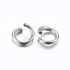 Tarnish Resistant 304 Stainless Steel Open Jump Rings STAS-H437-9x0.8mm-2