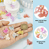 28Pcs 7 Colors Transparent Resin Pendants RESI-TA0002-20-14