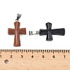 Natural & Synthetic Mixed Stone Cross Pendants G-M454-02-3
