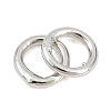 Brass Closed Jump Rings KK-D257-01P-07-2