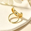 Brass Cuff Rings for Women RJEW-Q008-07A-G-5