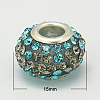 Resin Rhinestone European Beads GPDL-C004-10S-1