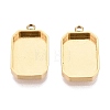 304 Stainless Steel Pendant Cabochon Component STAS-Q113-19D-G-1