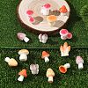 40Pcs 8 Styles Mushroom Themes Resin Display Decorations DJEW-YW0010-11-4