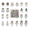 Kissitty 20Pcs 10 Styles Tibetan Style Alloy European Dangle Charms FIND-KS0001-30-9